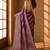 Purple woven design zari organza banarasi saree