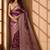 Purple woven design zari organza banarasi saree