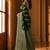 Green woven design zari organza banarasi saree