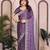 Lavender lavender rangoli silk embroidery saree