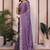 Lavender lavender rangoli silk embroidery saree