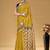 Yellow printed sarees & blouse piece