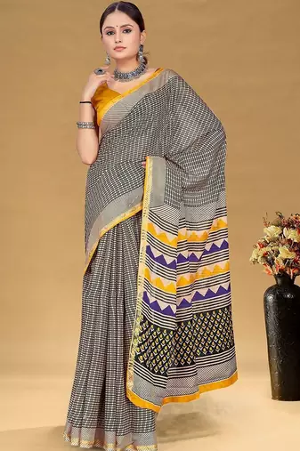 Grey women sarees