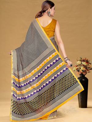 Grey women sarees 4