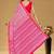 Pink printed sarees & blouse piece