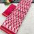 Pink printed sarees & blouse piece