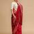 Red woven design banarasi saree with unstitched blouse