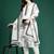 White printed linen kurta trouser dupatta set