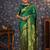 Green ethnic motif woven deisgn zari banarasi saree