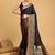 Black woven design kanjivaram art silk saree