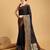 Black woven design kanjivaram art silk saree