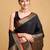 Black woven design kanjivaram art silk saree