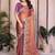 Rose rose gold frendy chiffon embroidery saree