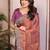 Rose rose gold frendy chiffon embroidery saree