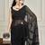 Black embellished party wear saree with blouse