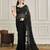 Black embellished party wear saree with blouse