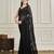 Black embellished party wear saree with blouse