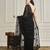 Black embellished party wear saree with blouse