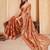 Orange embroidered embellished sarees