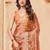 Orange embroidered embellished sarees