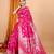 Pink ethnic motifs woven design zari banarasi saree with unstitched blouse