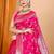 Pink ethnic motifs woven design zari banarasi saree with unstitched blouse