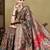 Grey woven design jamdani traditional zari saree with unstitched blouse