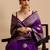 Purple woven design banarasi saree