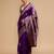 Purple woven design banarasi saree