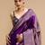 Purple woven design banarasi saree