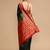 Green ethnic motifs banarasi saree with unstitched blouse