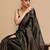 Green banarasi woven design saree with blouse