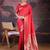 Red woven design banarasi saree