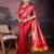Red woven design banarasi saree