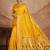 Yellow woven design zari silk blend paithani saree