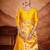 Yellow woven design zari silk blend paithani saree