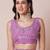 Lavender embellished saree with blouse piece