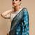 Blue woven design banarasi saree