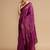 Purple woven design banarasi saree with unstitched blouse