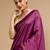 Purple woven design banarasi saree with unstitched blouse