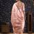 Pink woven design linen banarasi saree