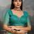 Sea green floral pure cotton designer muga saree