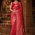 Red woven design zari silk blend banarasi saree