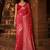 Red woven design zari silk blend banarasi saree