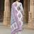 White printed pure cotton kurta trouser dupatta set