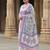 White printed pure cotton kurta trouser dupatta set