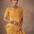 Yellow woven design banarasi sarees with blouse piece