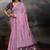 Lavender ethnic motifs pure cotton designer muga saree