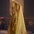 Gold pure chiffon zari saree with blouse