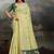 Lime ethnic motifs pure cotton designer muga saree